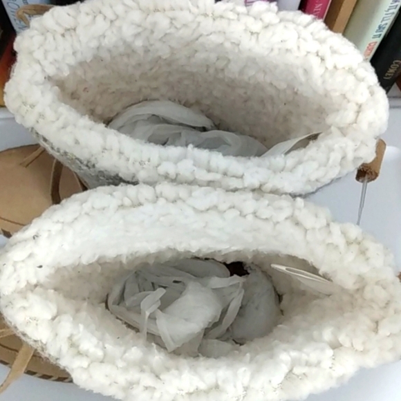 MUK LUKS SUEDE FUR LINED SLIP RESISTANT MEMORY FOAM WATER REPELLENT BOOTS SZ 7 - Picture 7 of 11